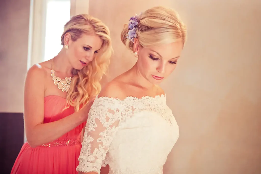 Getting Ready, Braut, Italien Hochzeit