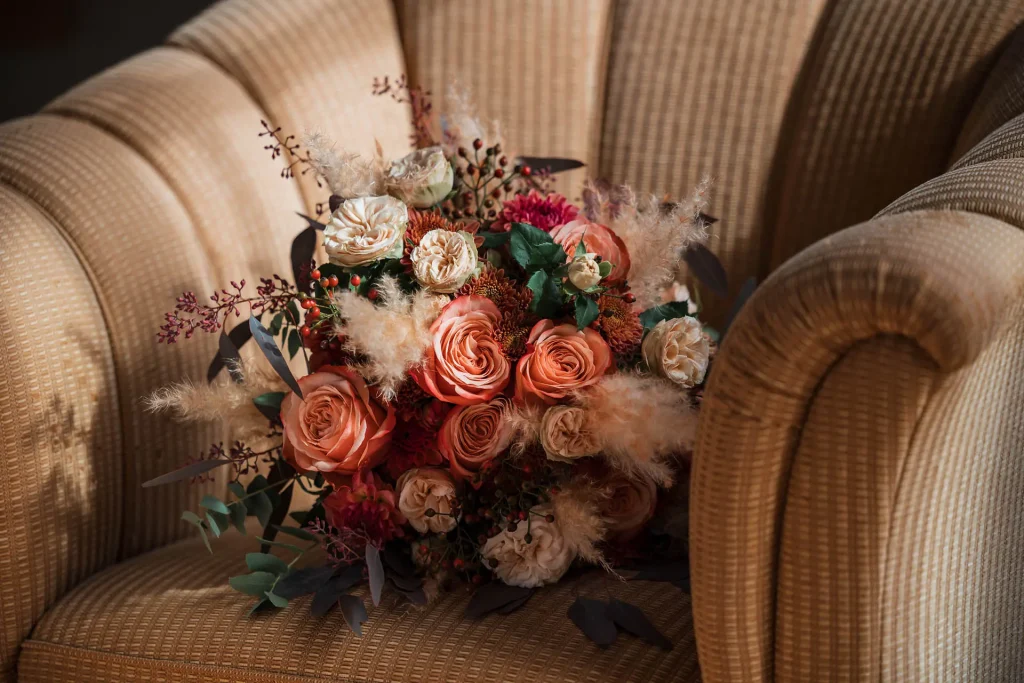 Heiraten im Hotel, Brautstrauß