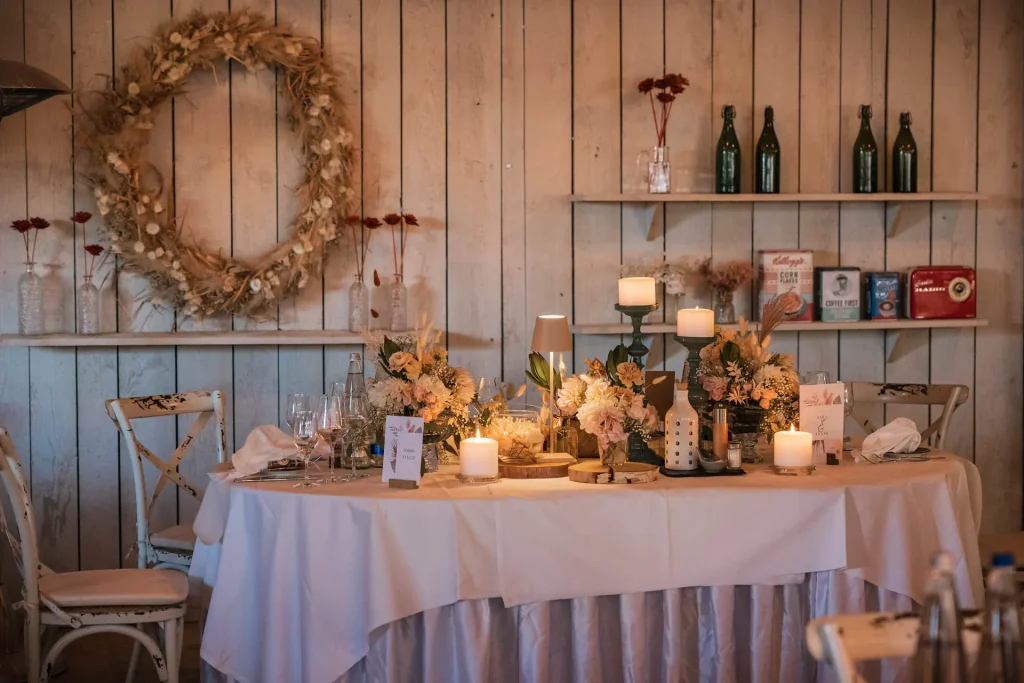 Dekoration, Hochzeit, Scheune 