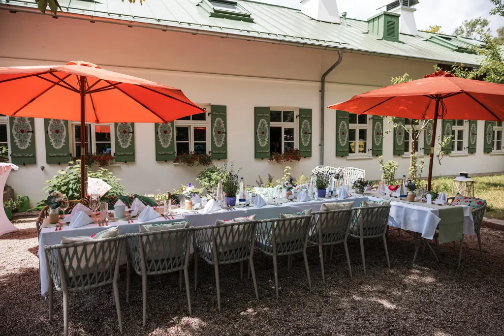 Feiern im Biergarten, Hochzeit