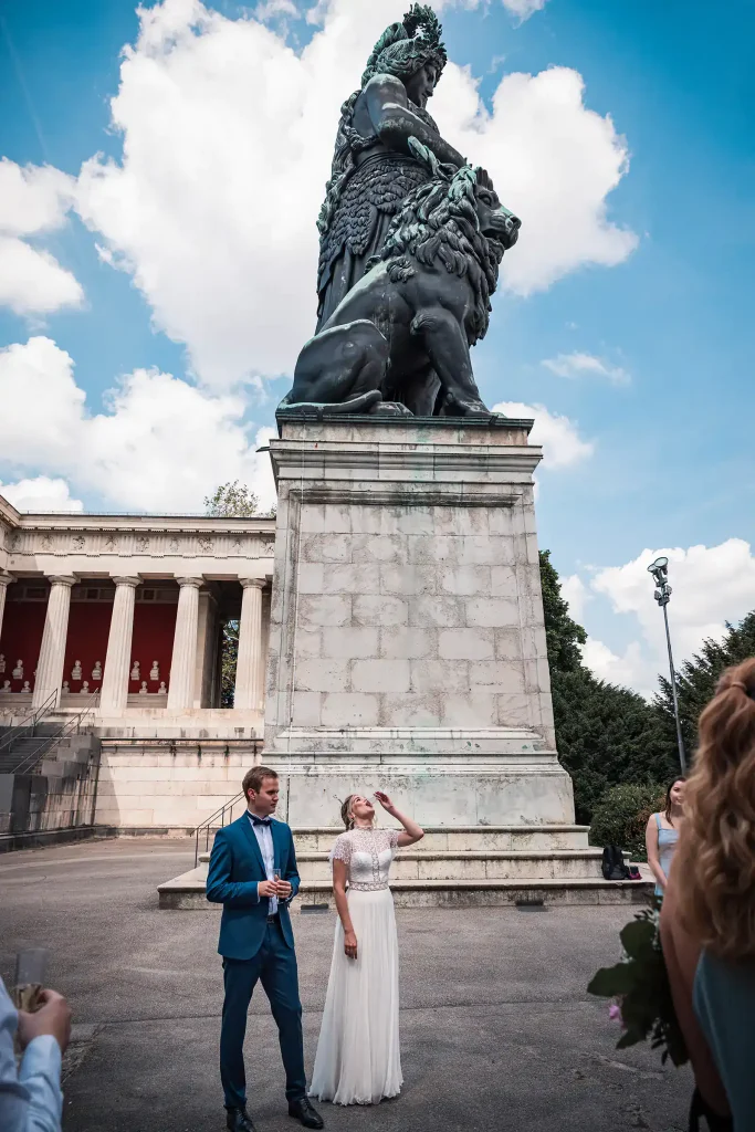 Hochzeitsfotos an der Bavaria