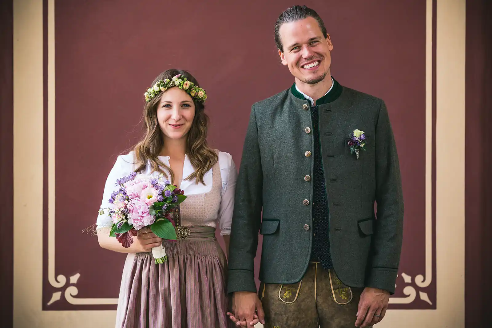 Heiraten in Tracht, Paarbilder, München, Standesamt